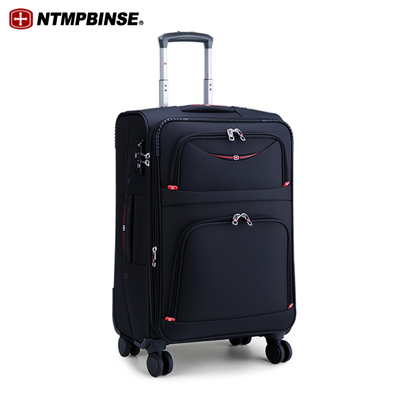 Swiss Army Knife Oxford Bra Rod Case Women's Canvas Luggage Men's Universal Wheel Suitcase 20 Inch Cabin Case Luggage