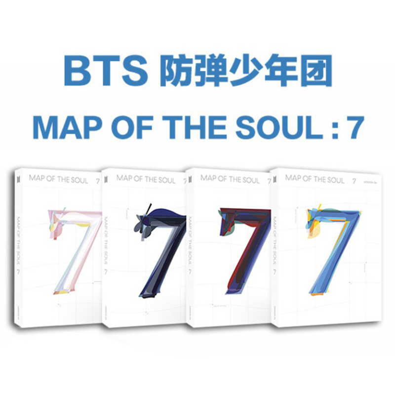 Genuine spot BTS Bulletproof Boy Band new album MAP OF THE SOUL 7 CD+ small card sticker