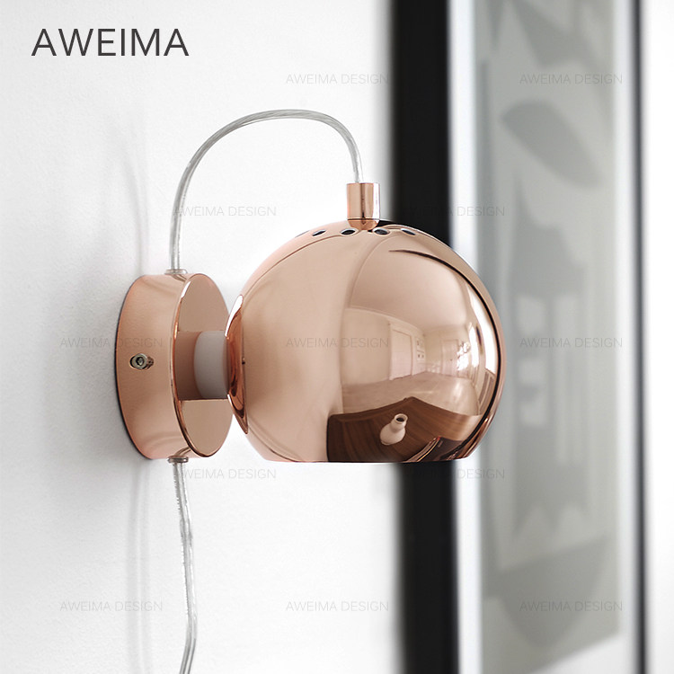 AWEIMA Nordic style rotation regulating multicoloured metal wall lamp Denmark modern pole minimalist Wall Lamp