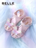 Обувь, детские туфли для принцессы, нескользящая детская сумка, сандалии, мягкая подошва