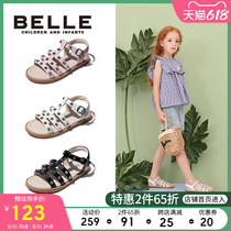 Thyme Shoes Girls Fashion Cool Shoes Spring Summer Middle Children Rivets Softsole Sandals Children Roman Shoes Non-slip Wear