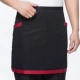 Двойная карманная юбка с черной красной границей