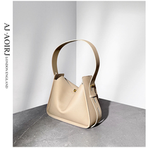 (AJ AOIRJ UK) niche design leather tote bag commuter versatile large capacity one-shoulder diagonal cross womens bag