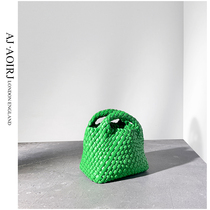 (AJ AOIRJ UK) niche design hand-woven mini tote bag high-grade gourmet basket bag