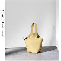 (AJ AOIRJ) niche design leather balloon bag bucket bag premium feel handbag single shoulder diagonal cross womens bag