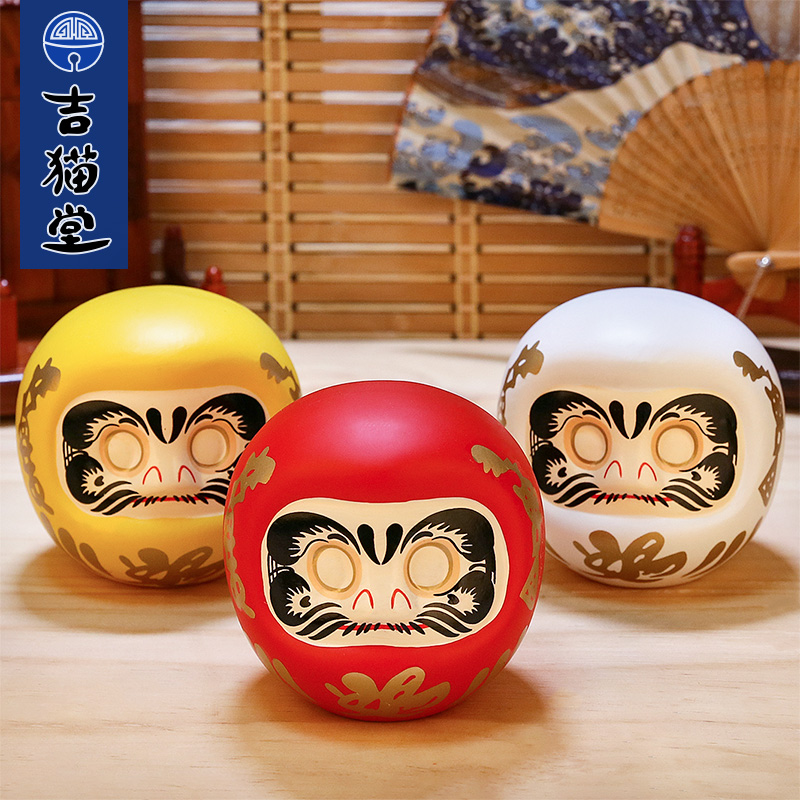 Ji cat hall Japanese-style Kaiyun Dharma ornaments Small shop opening Creative home gifts Ceramic money saving piggy bank