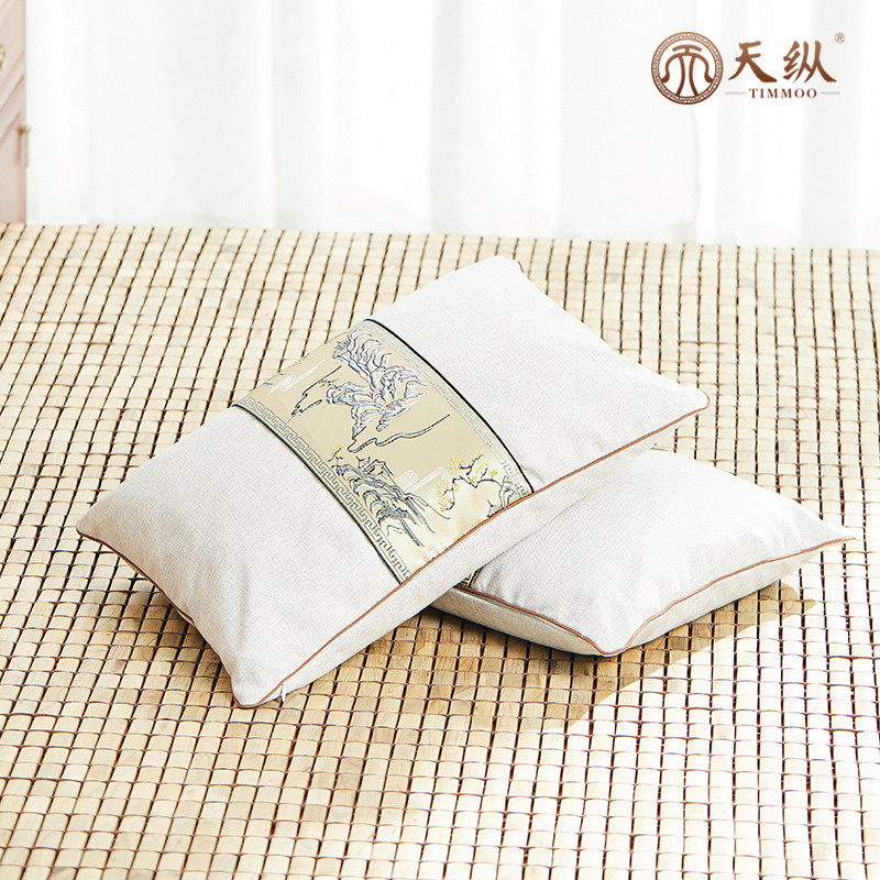 Small Leaf Zhen Nan pillow Golden Silk Nan Car Lean on Pillow Bed Waist Pillow Solid Wood Hug Pillow Backrest Pillow