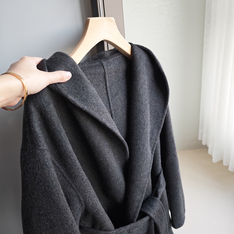Mowei Home Products P Order Tencel Wool Cashmere Double-Sided Fabric Women's Casual Short Coat Jacket for Women Autumn and Winter Mowei Home Products P Order Tencel Wool Cashmere Double-Sided Fabric Women's Casual Short Coat Jacket for Women Autumn and Winter