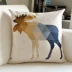 Dày lanh gối bìa in, phong cách châu Âu lớn đệm sofa đệm gối thẻ văn phòng - Trở lại đệm / Bolsters gối tựa lưng ghế gỗ Trở lại đệm / Bolsters