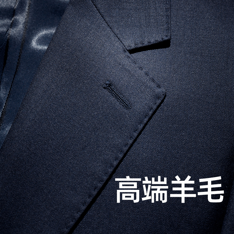 [Machine Washable Wool] Men's Suit Set, High-End Business Formal Wear, Premium Wool Suit Jacket, Available in Large Sizes