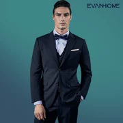 Ai Fans House New Wool Men Blazer Business Slim Navy Blue Wool Suit Suit Men Dress