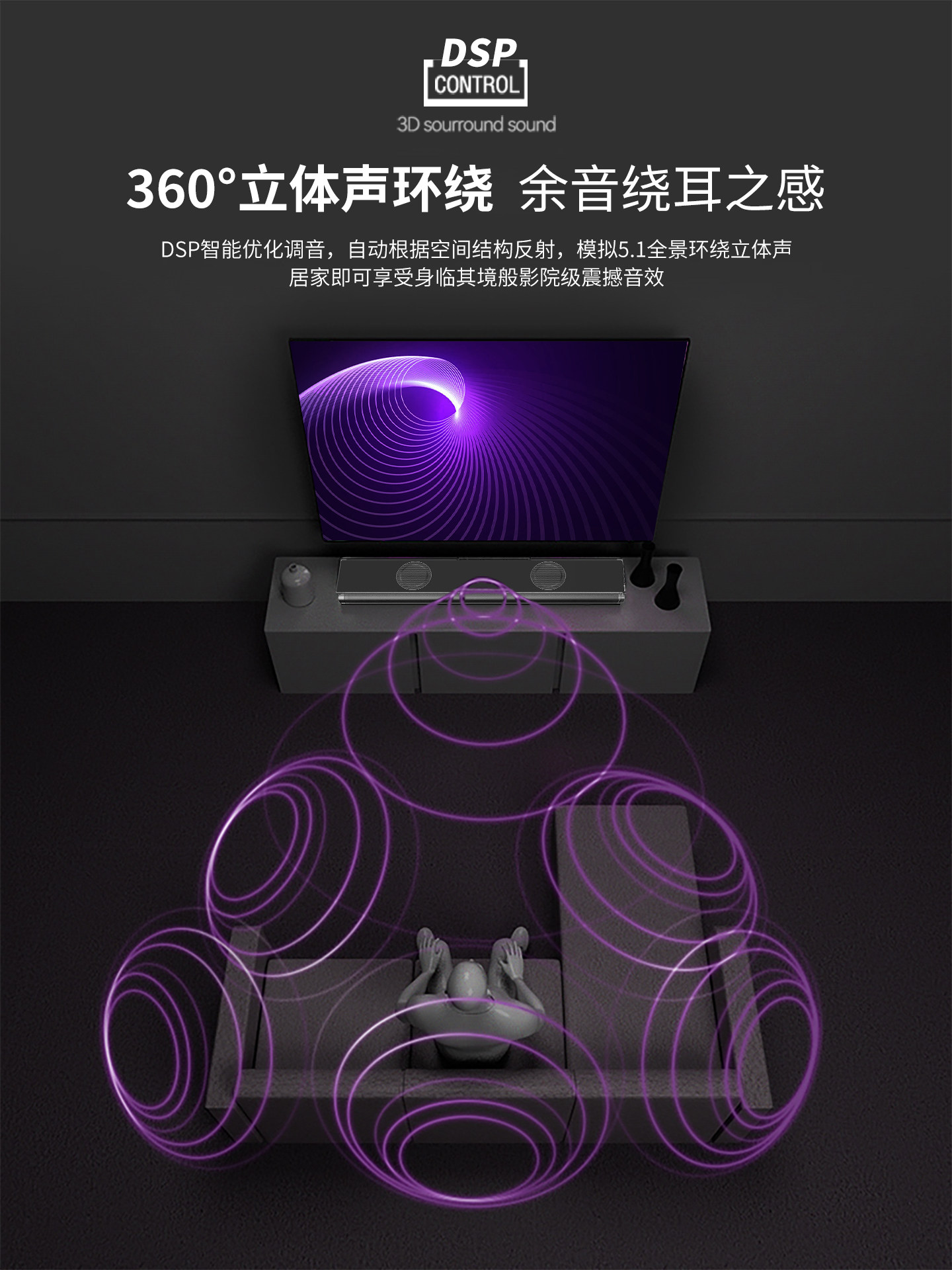 Newman Soundbar Bluetooth Speaker Home Tv Wireless High-Quality Surround Sound Home Theater