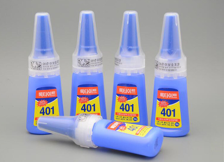 South Korea 401 imported glue metal plastic rubber leather ceramic wood board strong glue instant hair gel
