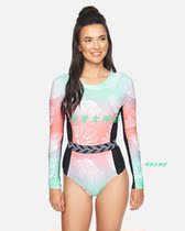 Hurley Surf sunscreen clothing anti-wear clothing swimsuit Diving Snorkeling quick-drying long sleeve half-body slimming female sunscreen