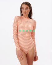 RIP CURL surfing sun protection clothing long-sleeved one-piece swimsuit snorkeling wetsuit seaside hot spring clothing slimming womens summer