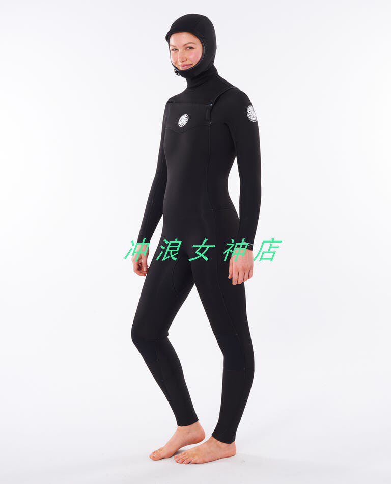 Rip curl 5 4mm Full body Surfing anti-cold suit diving to warm and thickened with cold and deep diving hat lady