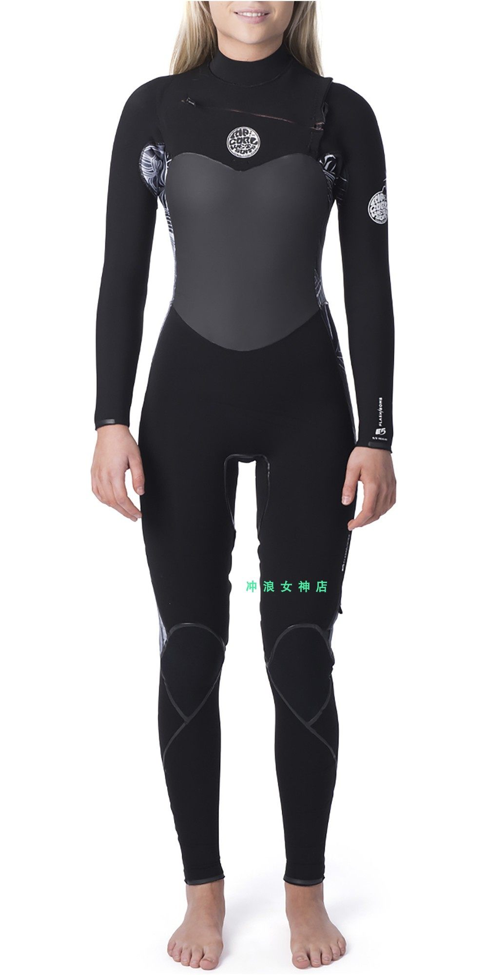 Recommended Rip Cur3 2mm surfing anti-cold suit snorkeling snorkeling deep diving anti-wear, warm autumn and winter full-body women
