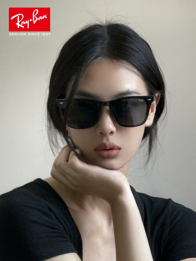 Солнцезащитные очки Ray-Ban RB4391D, унисекс с поляризацией против UVB, стильные черные, супер опциональные поляризованные для вождения