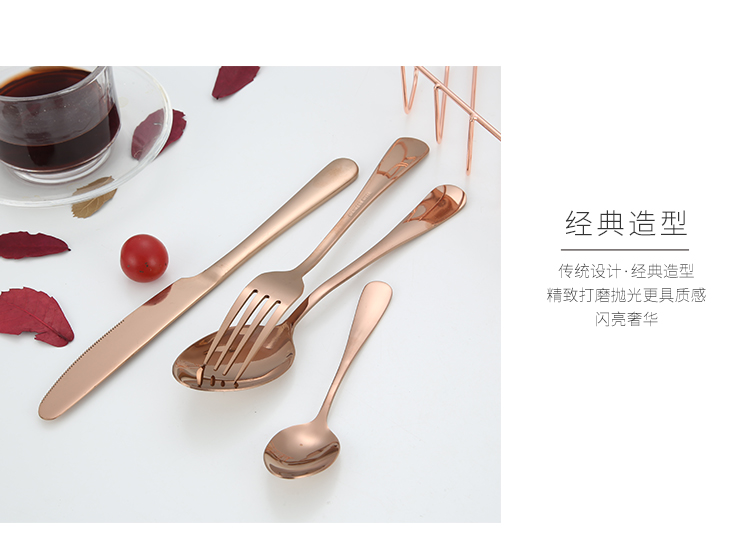 Tây dao và nĩa hai món ăn gia đình châu Âu lưới bộ đồ ăn đỏ đầy đủ ăn bít tết dao nĩa muỗng phù hợp với ba mảnh - Đồ ăn tối đĩa dùng 1 lần
