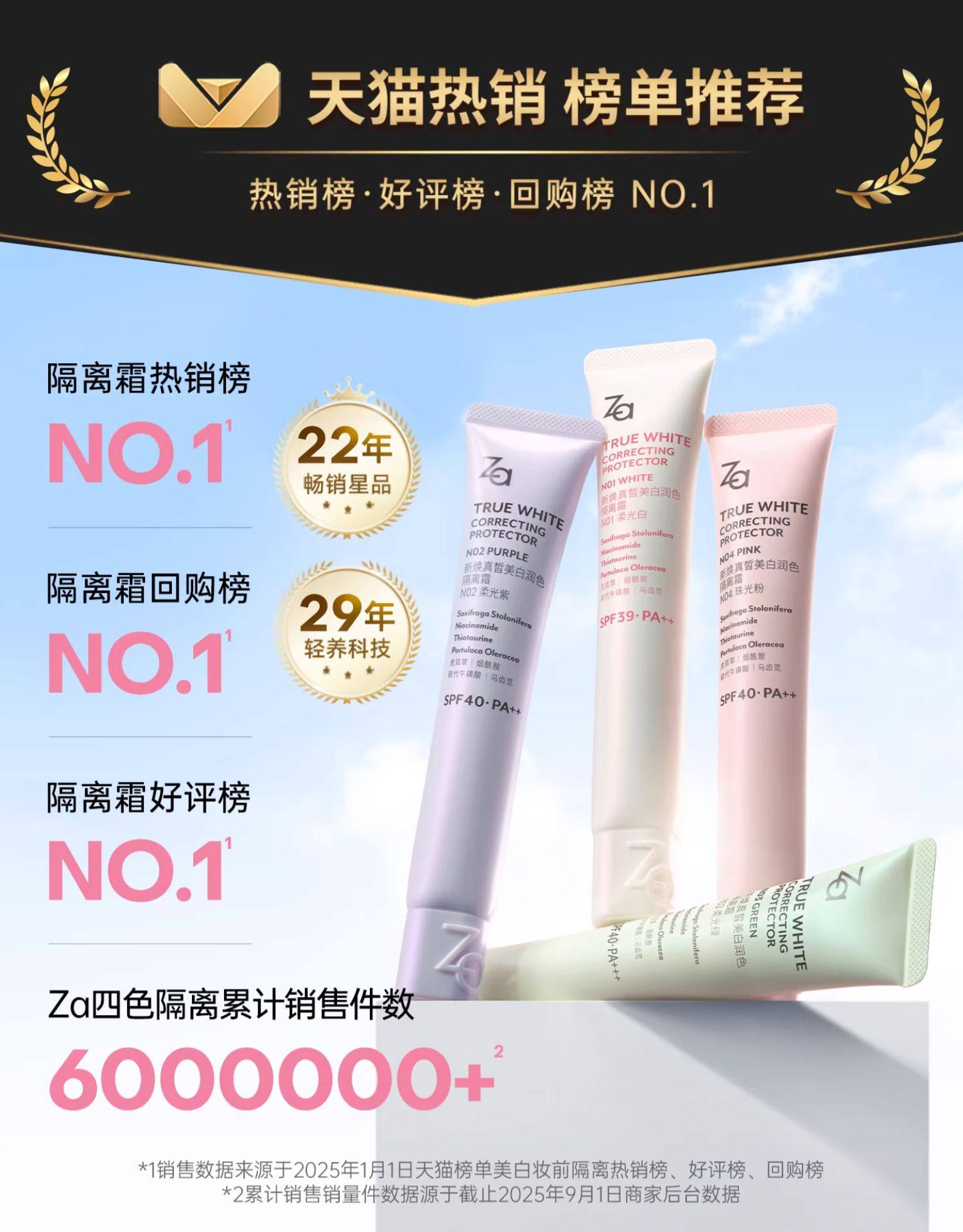 姬芮 美白防晒隔离霜妆前乳素颜霜三合一 (柔光白35g+隔离片装1.5g)自然提亮遮瑕 润色遮瑕 提亮肤色 隐形毛孔 学生党必备
