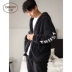 Beiyan pyjama của nam giới mùa thu và mùa đông dài tay mặc nhà thời trang nam dày ấm áp san hô lông cừu cộng với kích thước bộ đồ mùa đông - Nam giới Nam giới