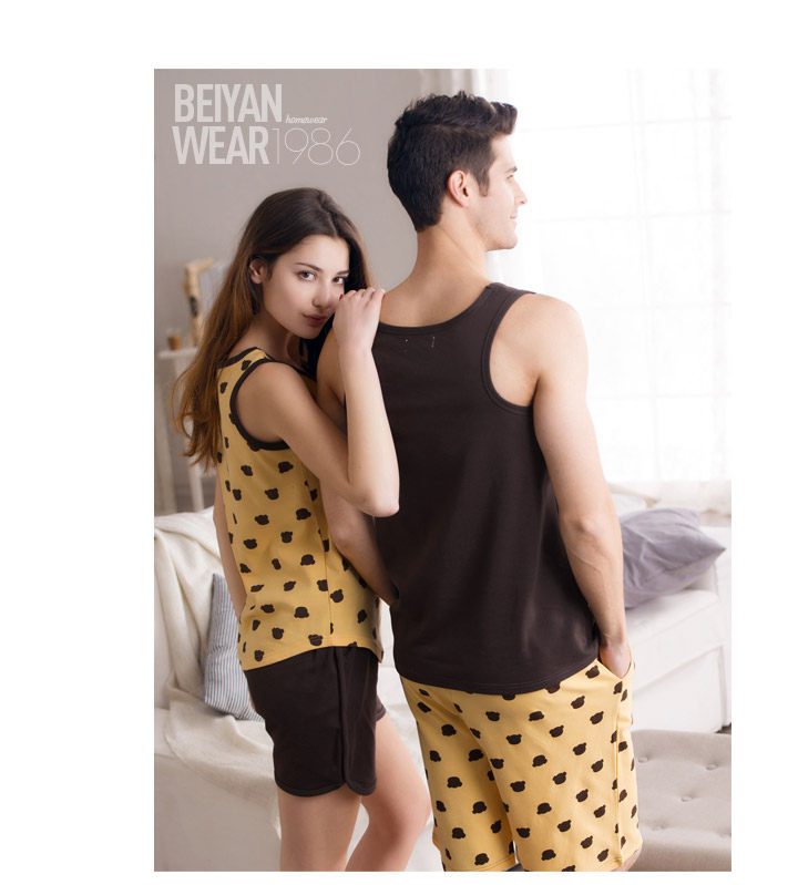 Pyjama mixte en Coton à sans manches - Ref 3005185 Image 9