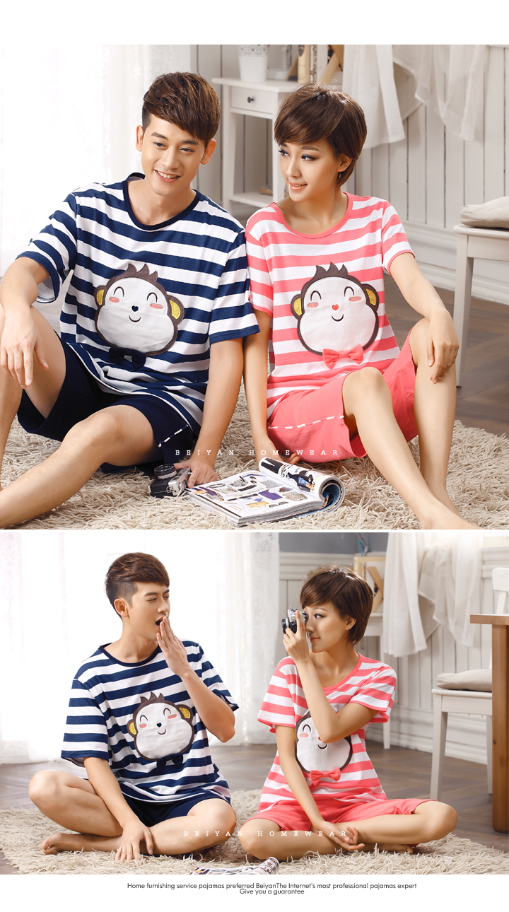 Pyjama mixte en Coton à manche courte - Ref 3005233 Image 37