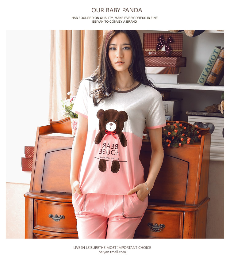 Pyjama mixte en Coton à manche courte - Ref 3005233 Image 41