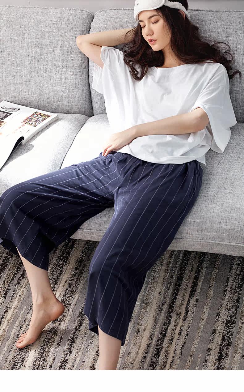 Pyjama pour femme en Coton à manches - Ref 2993142 Image 9