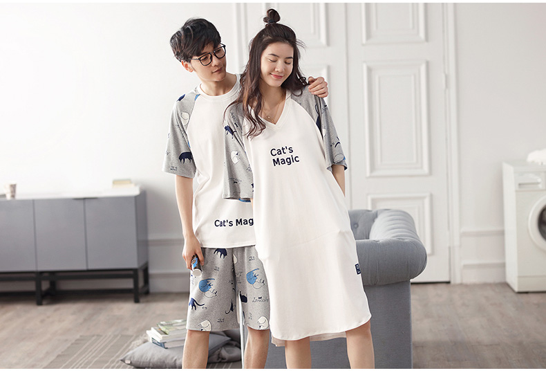 Pyjama mixte en Coton à manche courte - Ref 3005190 Image 12