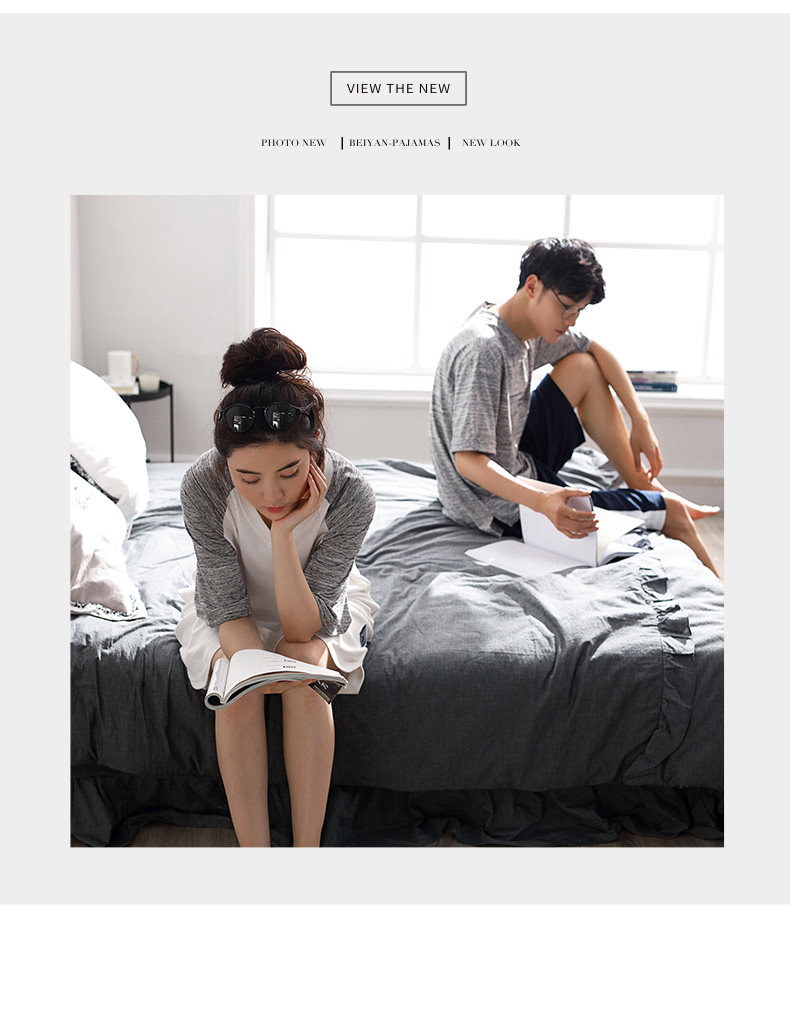 Pyjama mixte en Coton à manchon moyen - Ref 3005142 Image 9