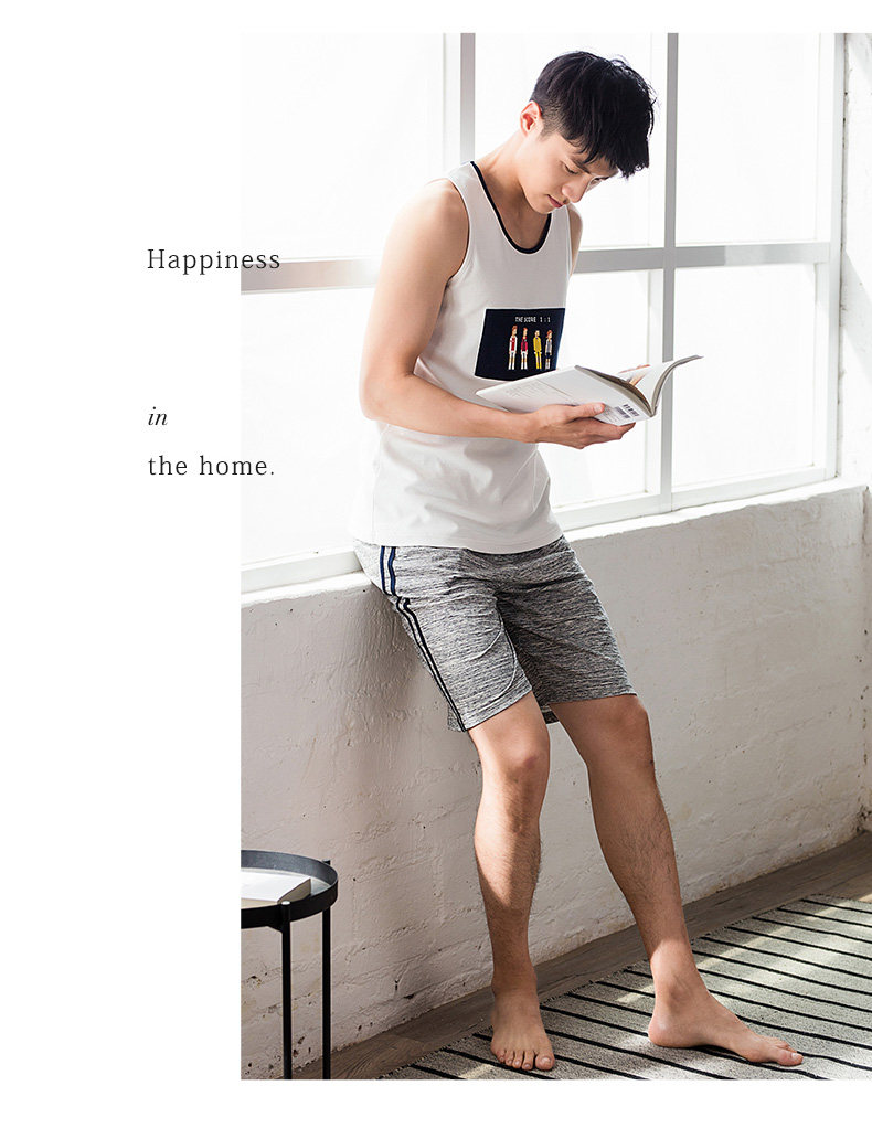 Pyjama mixte en Coton à sans manches - Ref 3005216 Image 20