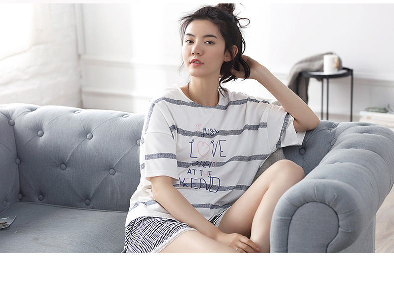 Pyjama mixte en Coton à manche courte - Ref 3005110 Image 9