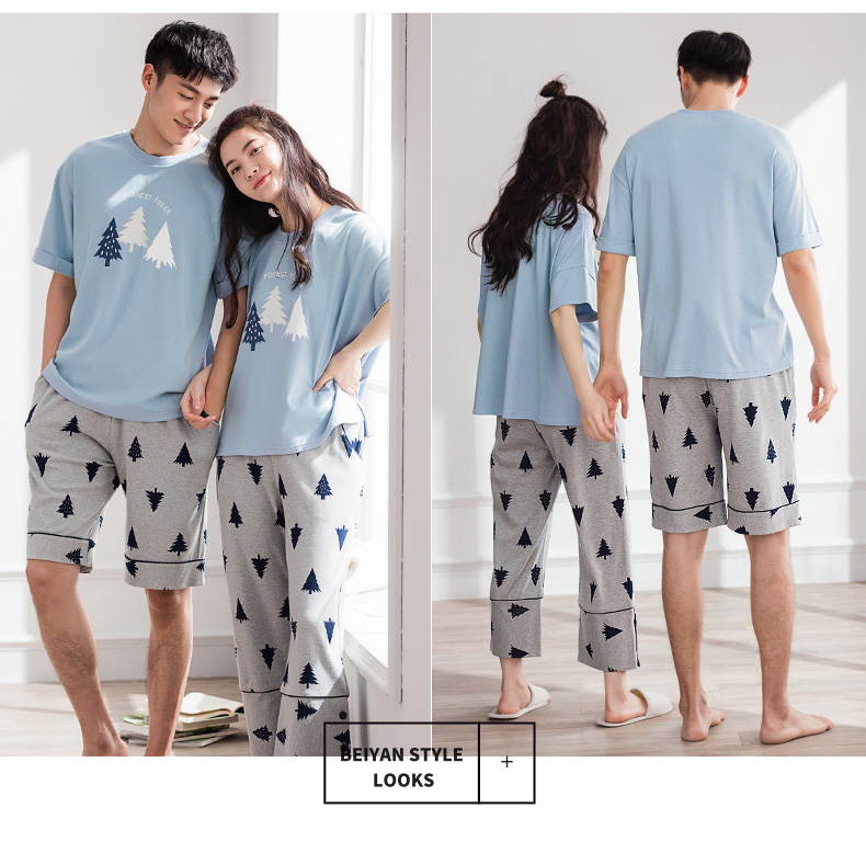 Pyjama mixte en Coton à manche courte - Ref 3005206 Image 21