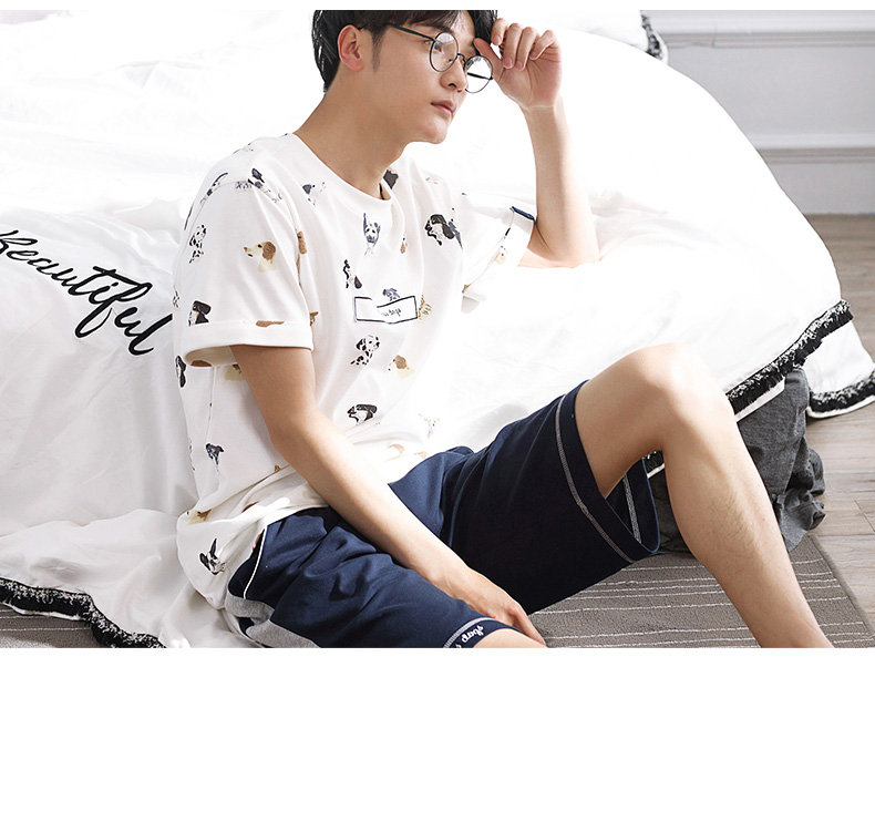 Pyjama mixte en Coton à manche courte - Ref 3005093 Image 15