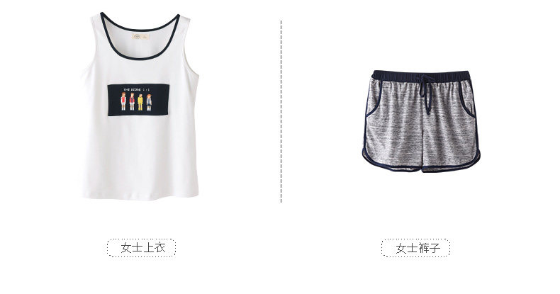 Pyjama mixte en Coton à sans manches - Ref 3005220 Image 26