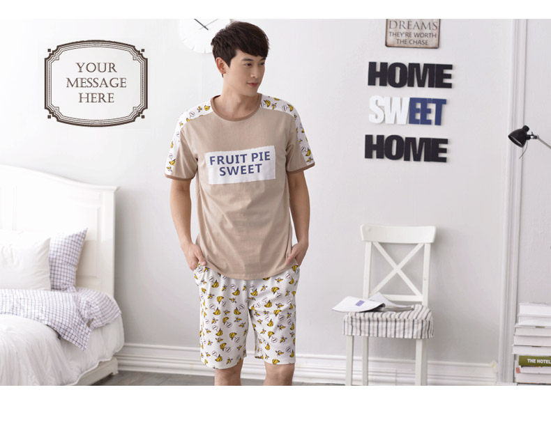 Pyjama mixte en Coton à manche courte - Ref 3005070 Image 13