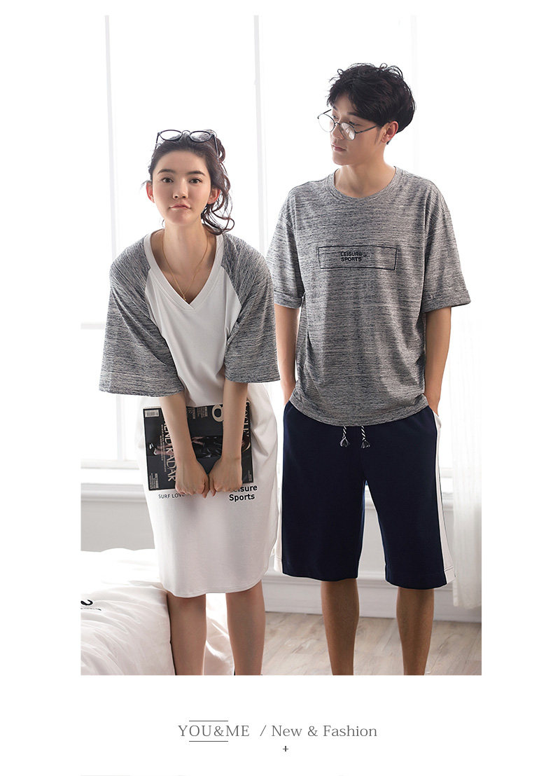 Pyjama mixte en Coton à manchon moyen - Ref 3005142 Image 12