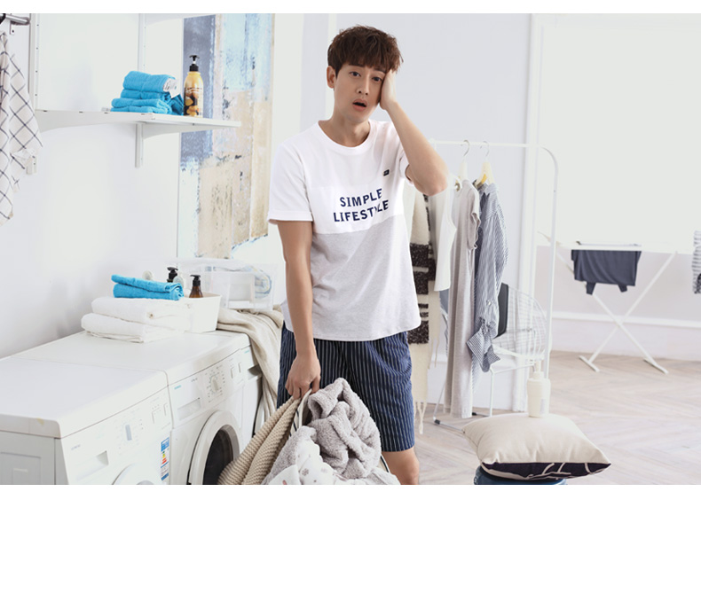 Pyjama mixte en Coton à manche courte - Ref 3005193 Image 18