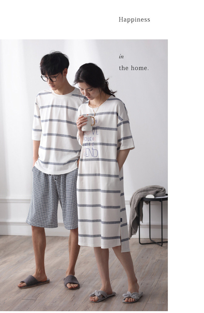 Pyjama mixte en Coton à manchon moyen - Ref 3005234 Image 13