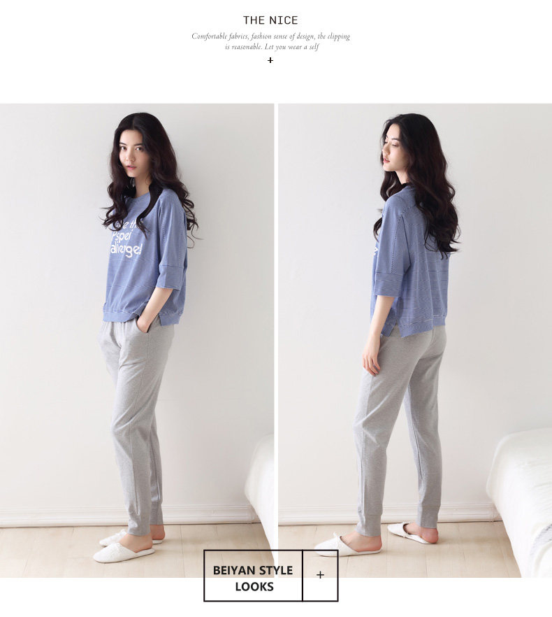 Pyjama pour femme en Coton à manches - Ref 2993100 Image 16