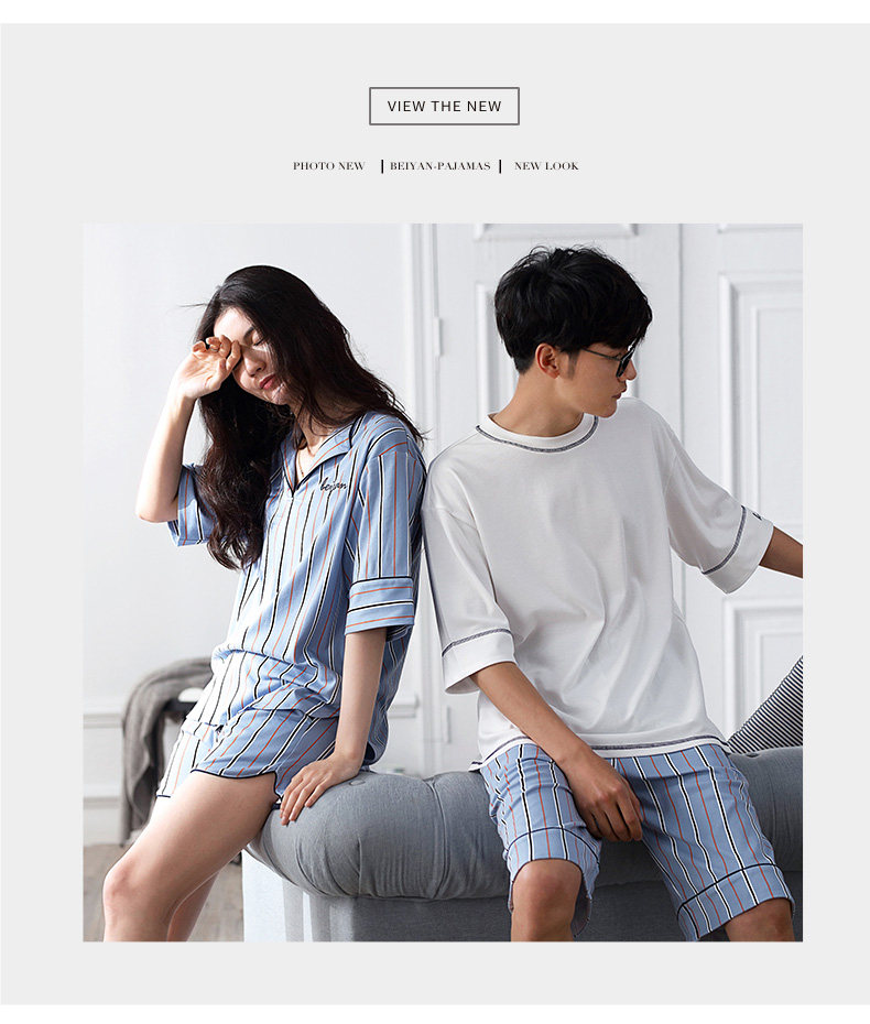 Pyjama mixte en Coton à manchon moyen - Ref 3005109 Image 9