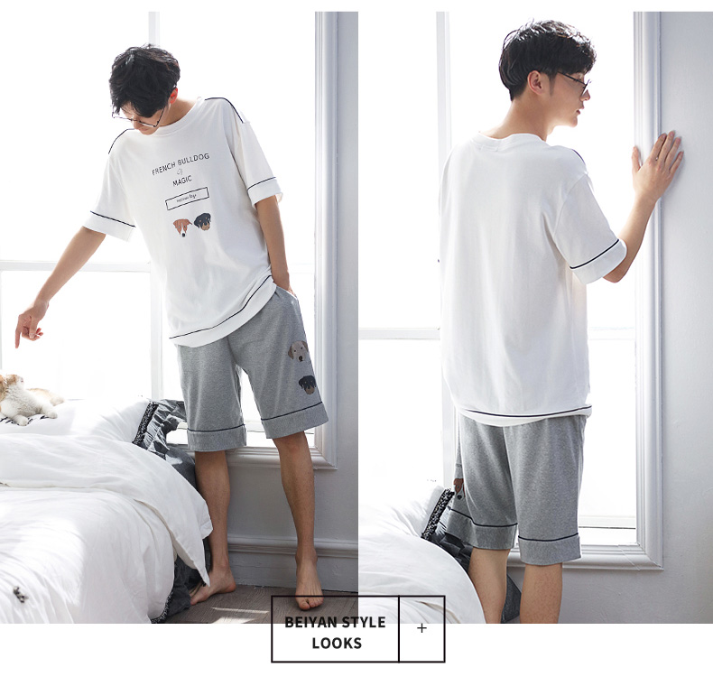 Pyjama mixte en Coton à manche courte - Ref 3005236 Image 21