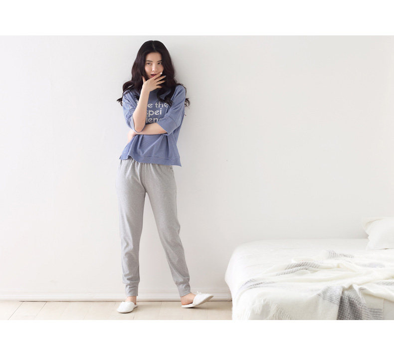 Pyjama pour femme en Coton à manches - Ref 2993100 Image 15