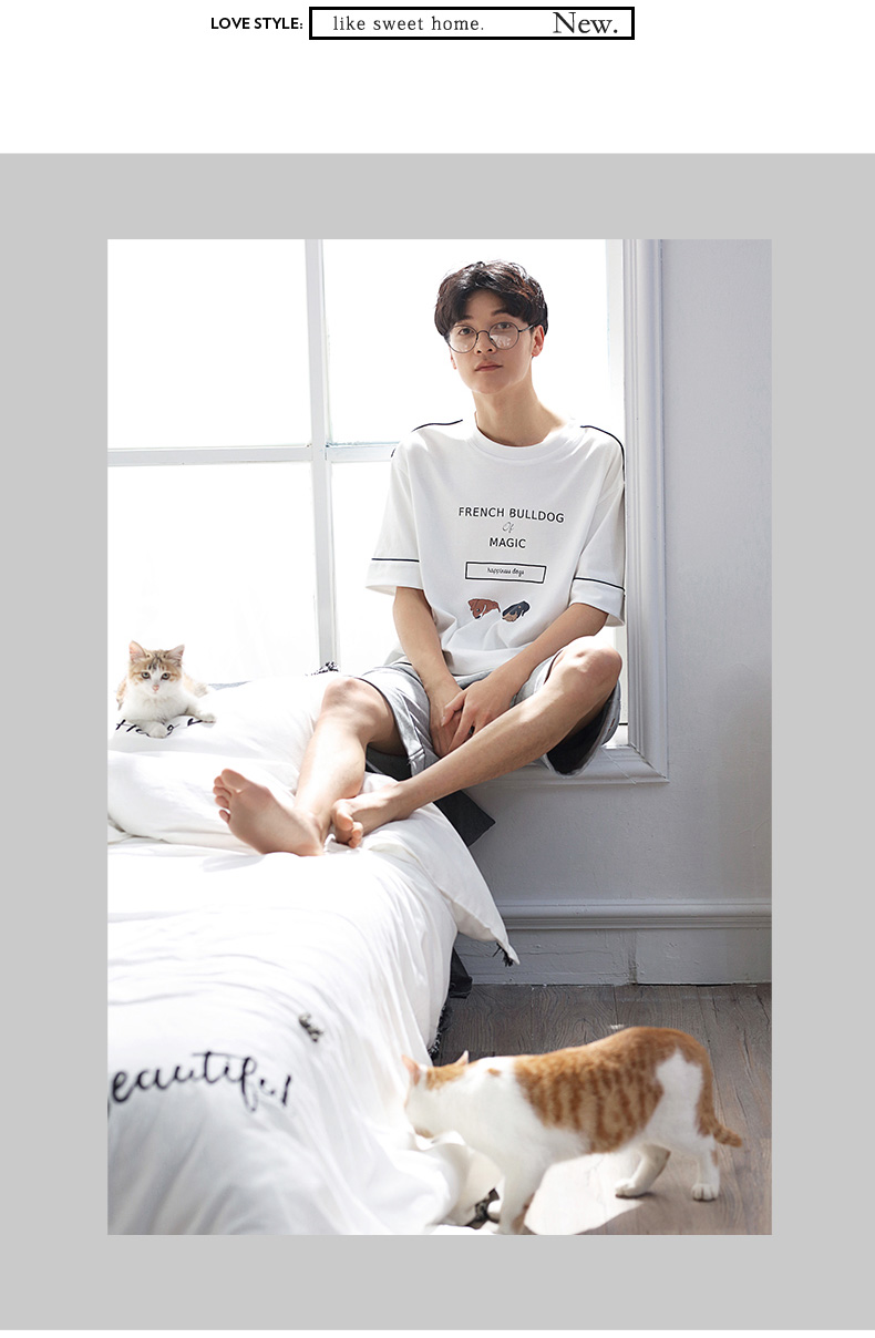 Pyjama mixte en Coton à manche courte - Ref 3005236 Image 12