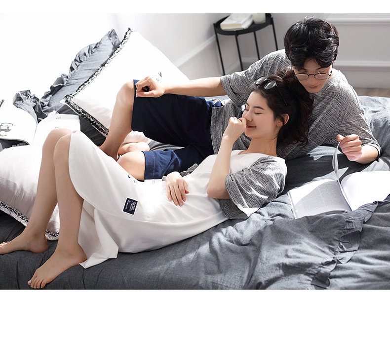 Pyjama mixte en Coton à manchon moyen - Ref 3005142 Image 10