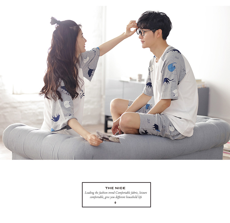 Pyjama mixte en Coton à manche courte - Ref 3005190 Image 13