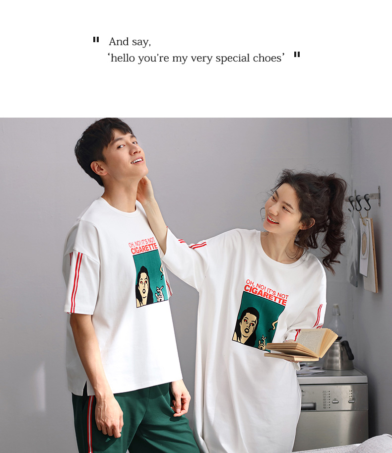 Pyjama mixte en Coton à manche courte - Ref 3005239 Image 12