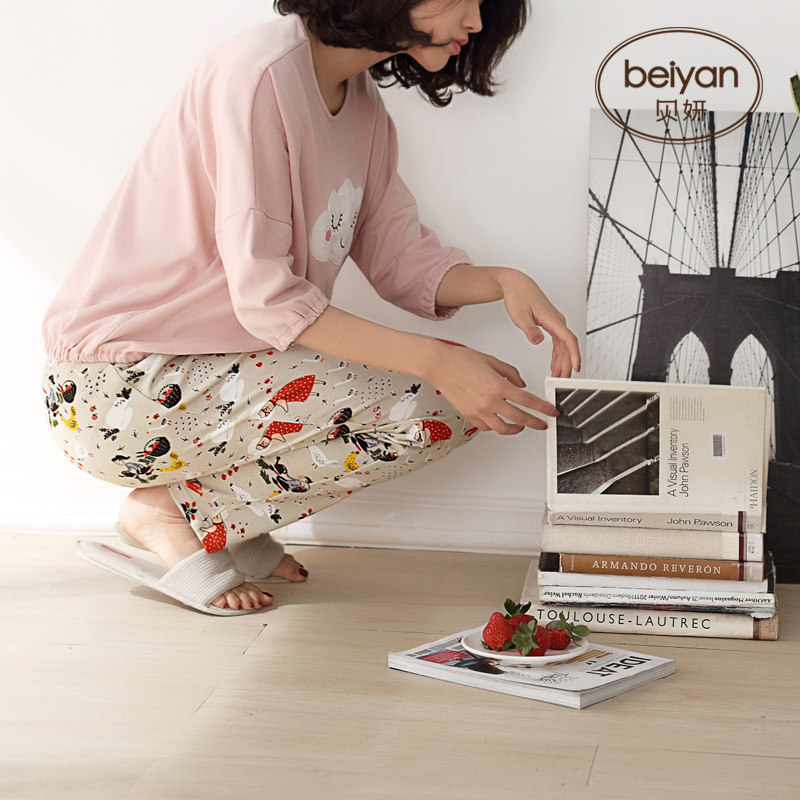 Pyjama pour femme en Coton à manches - Ref 2993132 Image 1