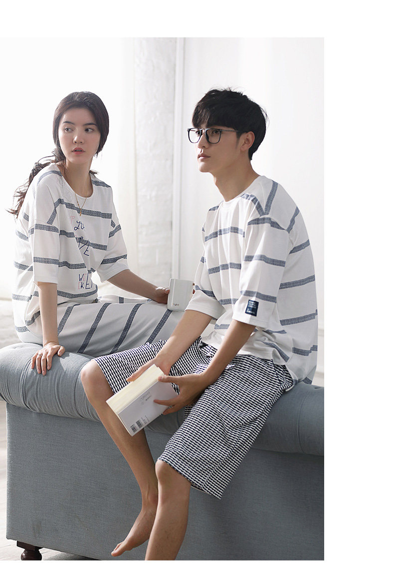 Pyjama mixte en Coton à manchon moyen - Ref 3005234 Image 17